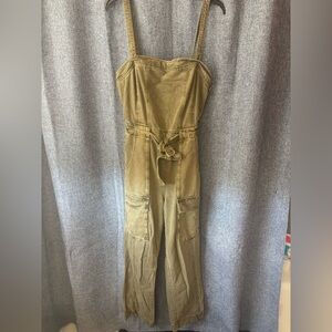 Free People Green Jumpsuit